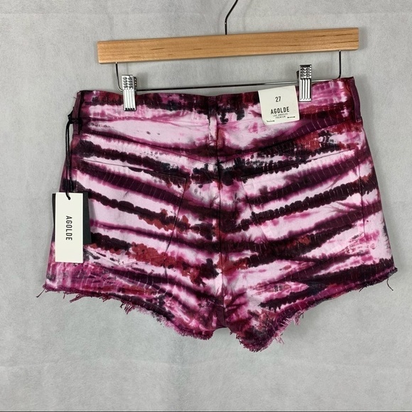 Agolde Parker Vintage tie dye cut off short Size 27 - Picture 3 of 10